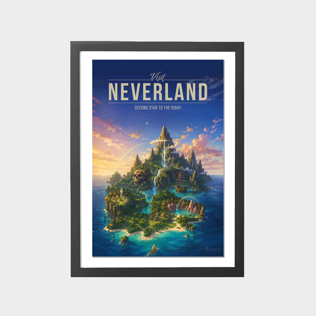 neverland-gray-bg-framed