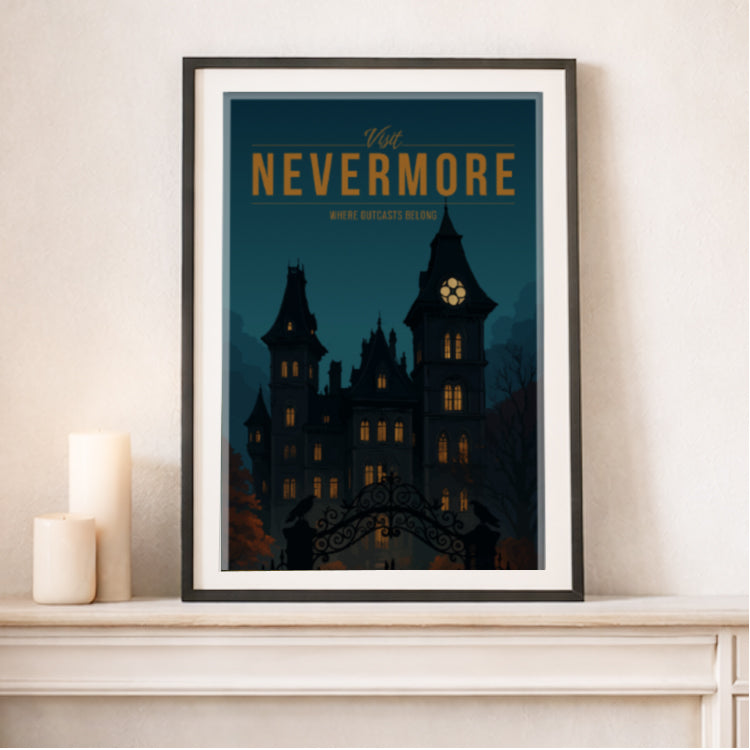 Nevermore Travel Poster