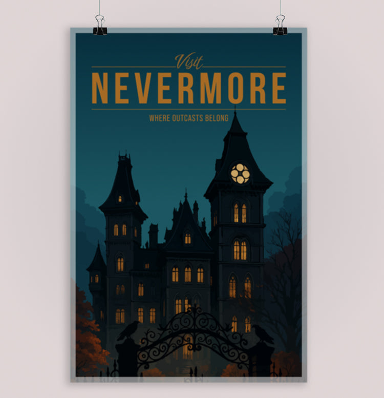 Nevermore Travel Poster