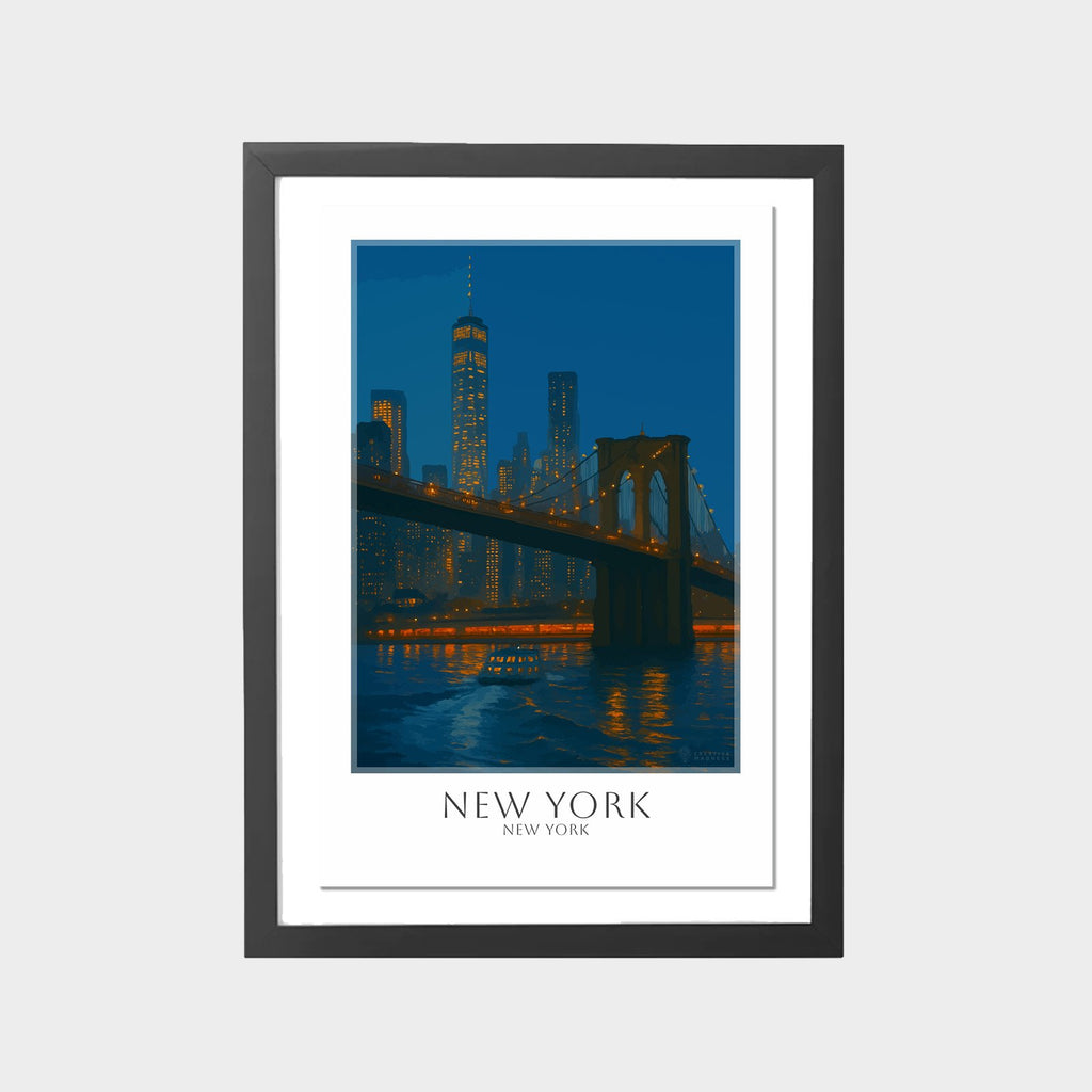 new-york-gray-bg-framed