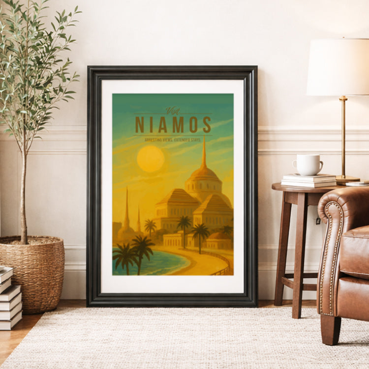 Niamos Travel Poster