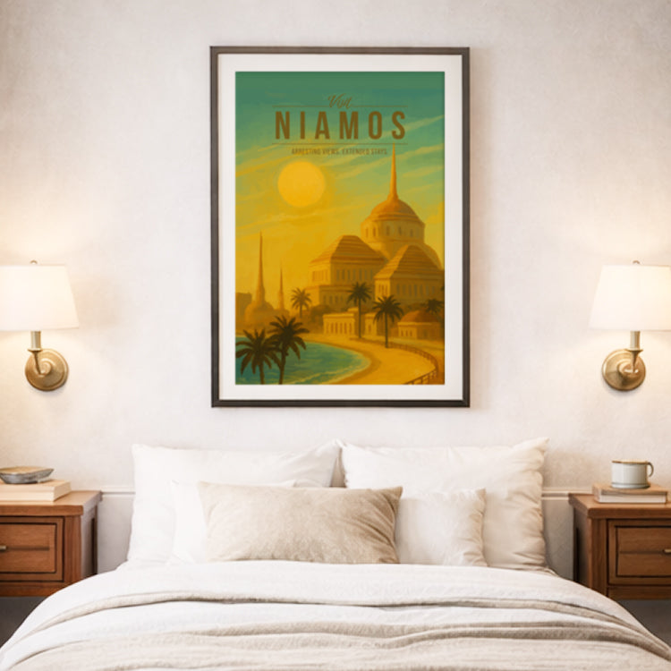 Niamos Travel Poster