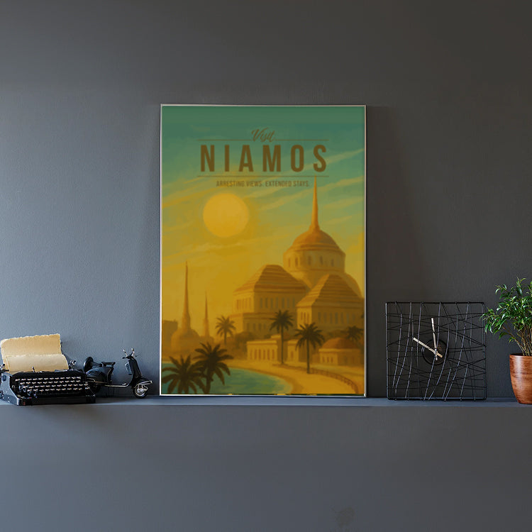 Niamos Travel Poster