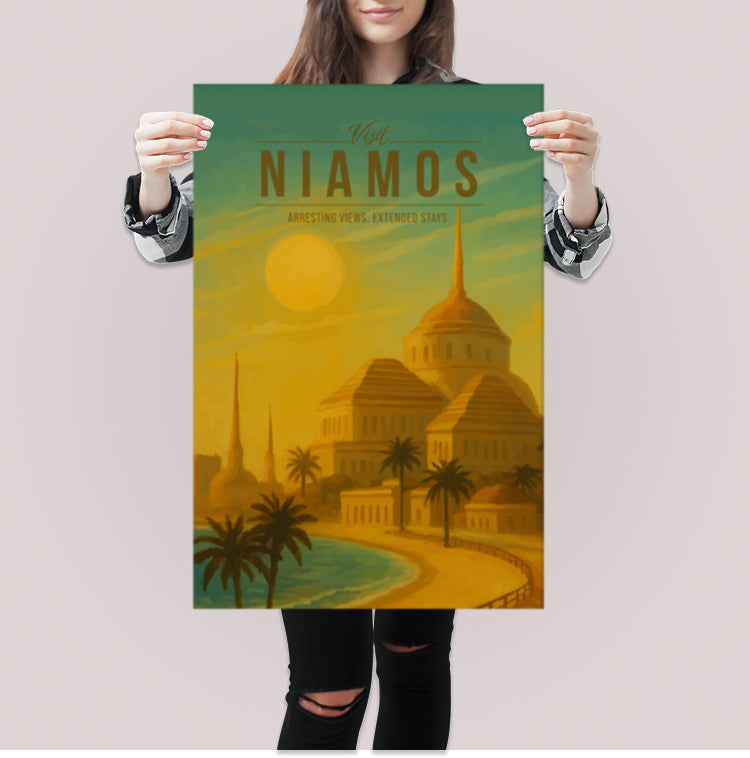 Niamos Travel Poster