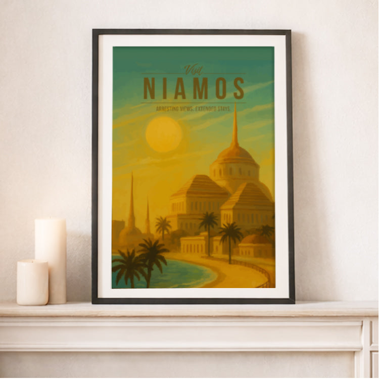 Niamos Travel Poster