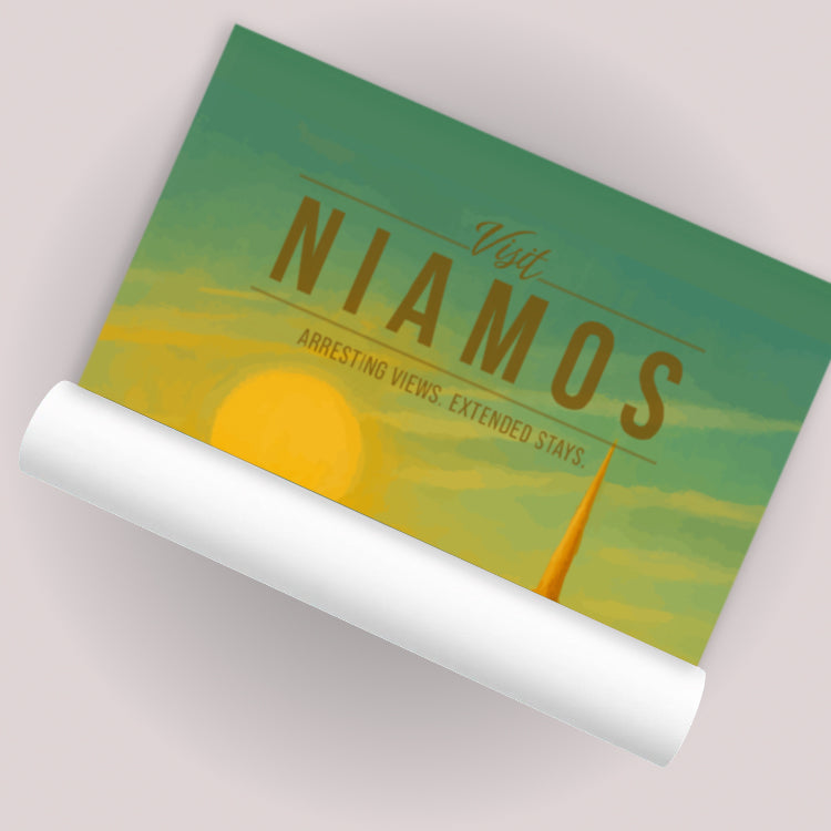 Niamos Travel Poster