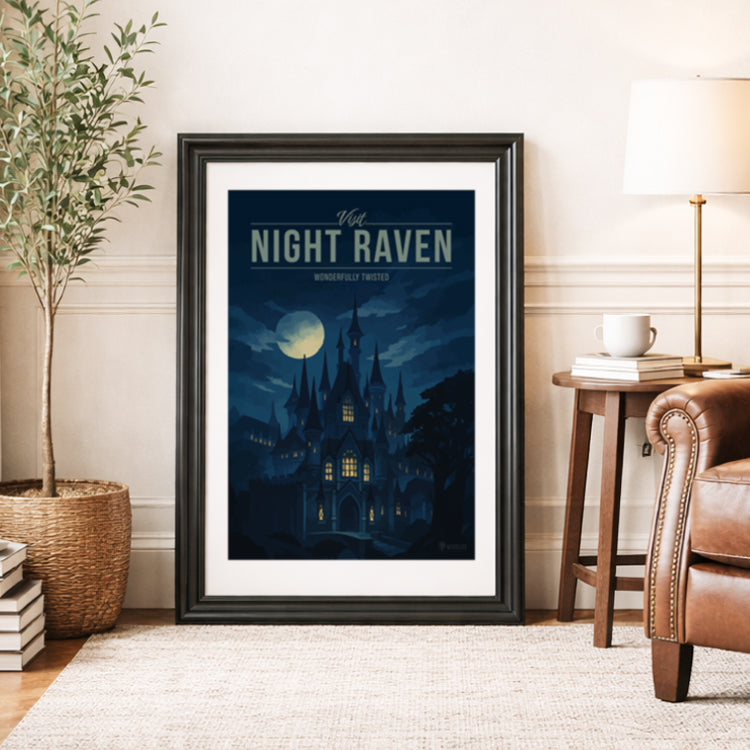 Night Raven Travel Poster