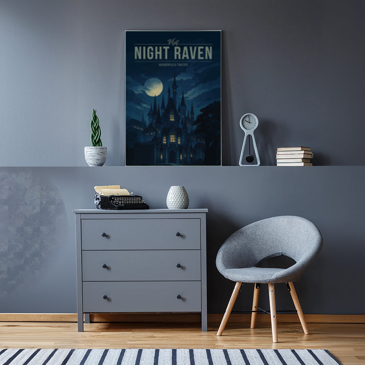 Night Raven Travel Poster