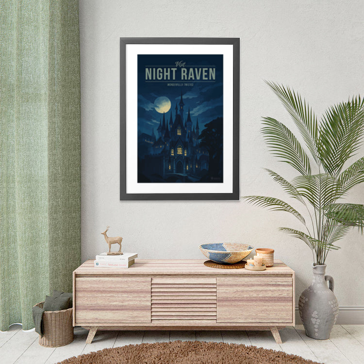 Night Raven Travel Poster
