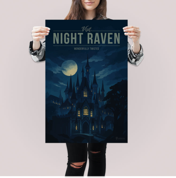 Night Raven Travel Poster