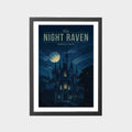 night-raven-gray-bg-framed