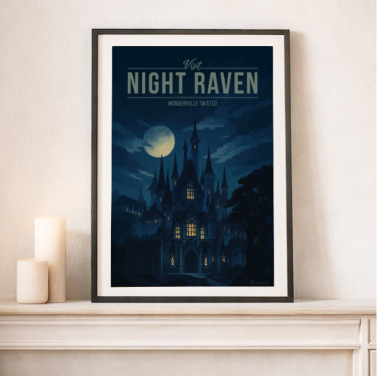 Night Raven Travel Poster