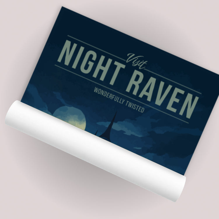 Night Raven Travel Poster