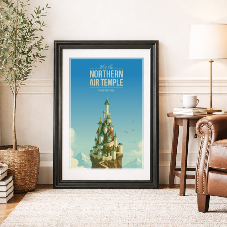 Northern Air Temple Travel Poster