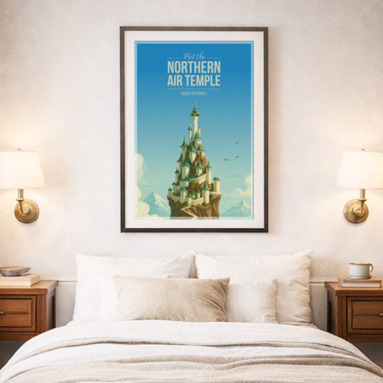 Northern Air Temple Travel Poster