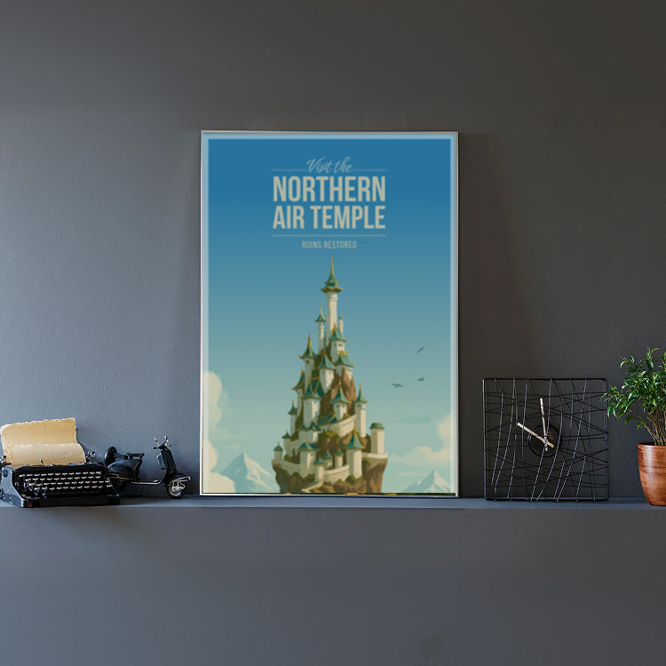 Northern Air Temple Travel Poster