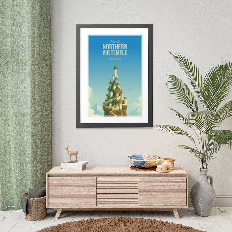 Northern Air Temple Travel Poster