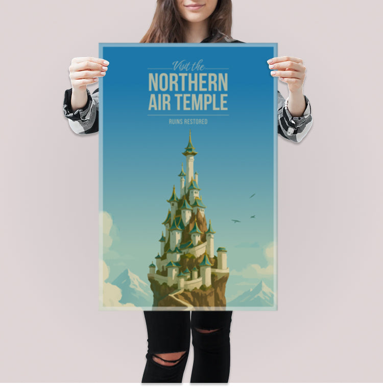 Northern Air Temple Travel Poster