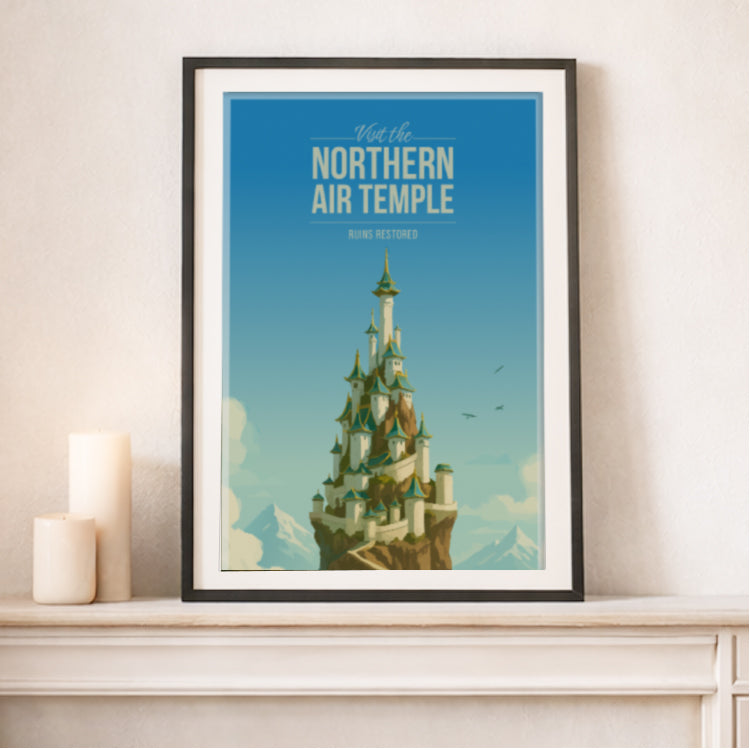 Northern Air Temple Travel Poster