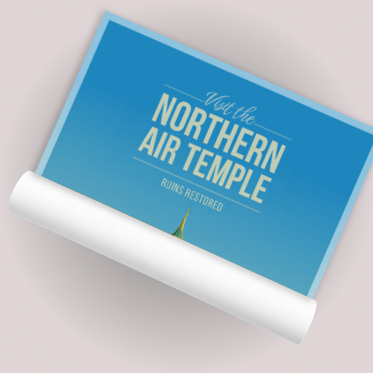 Northern Air Temple Travel Poster