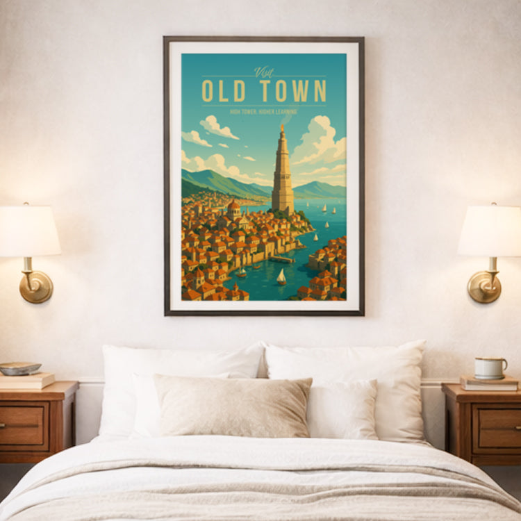Old Town Travel Poster