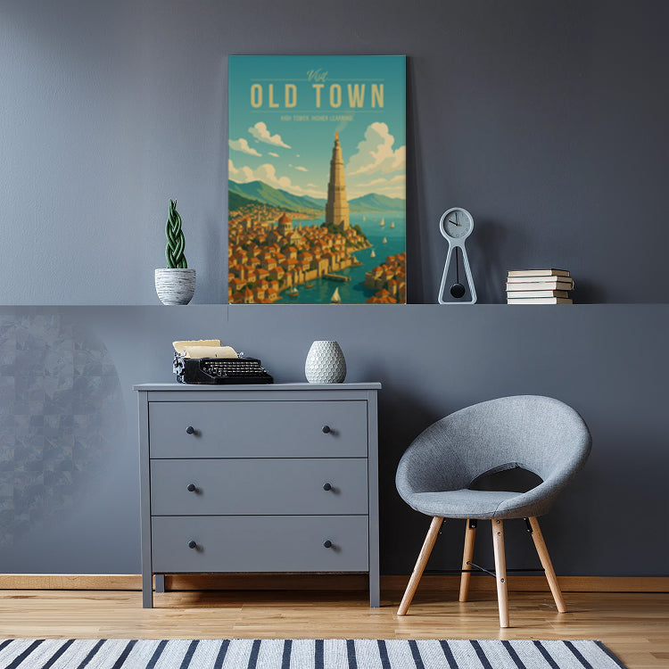 Old Town Travel Poster