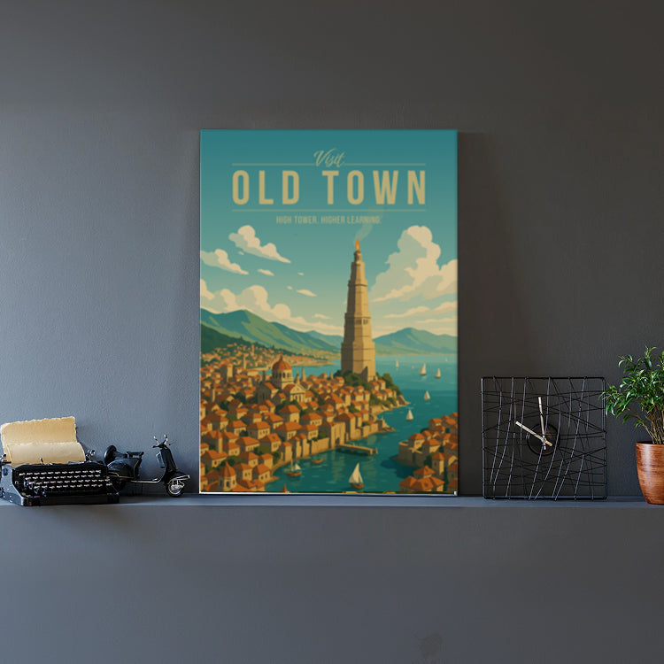 Old Town Travel Poster