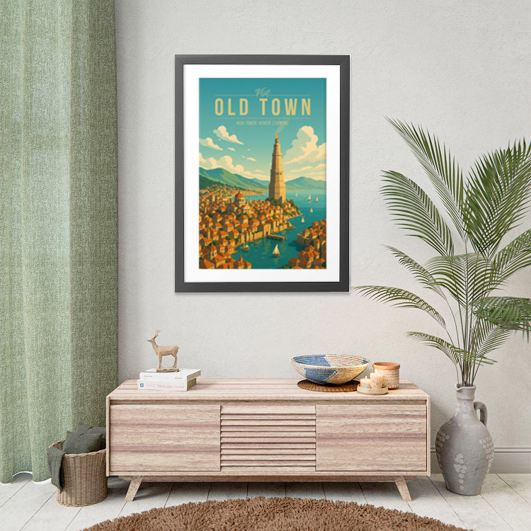 Old Town Travel Poster