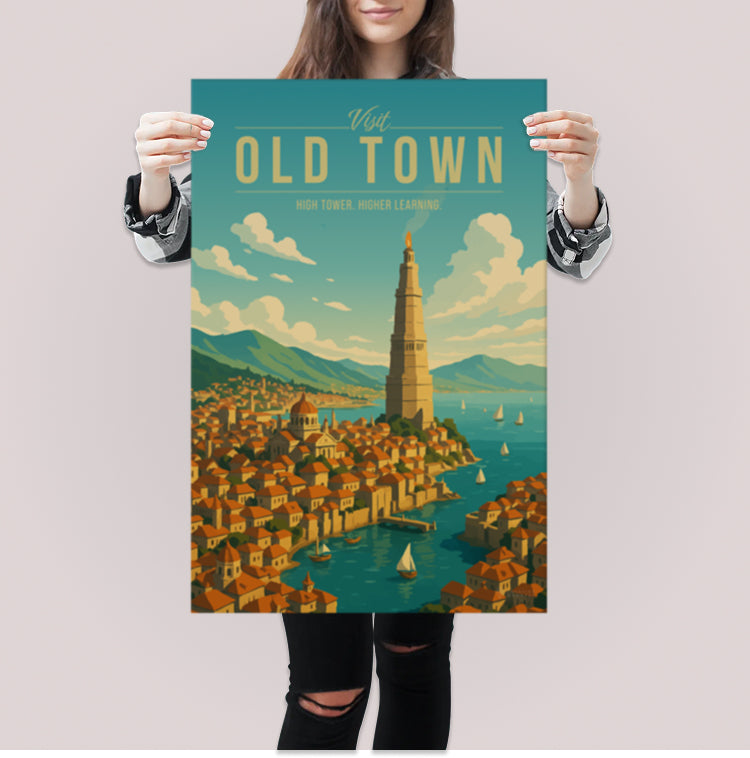 Old Town Travel Poster