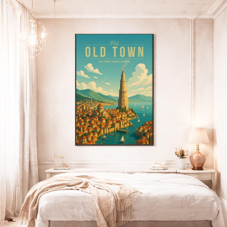 Old Town Travel Poster