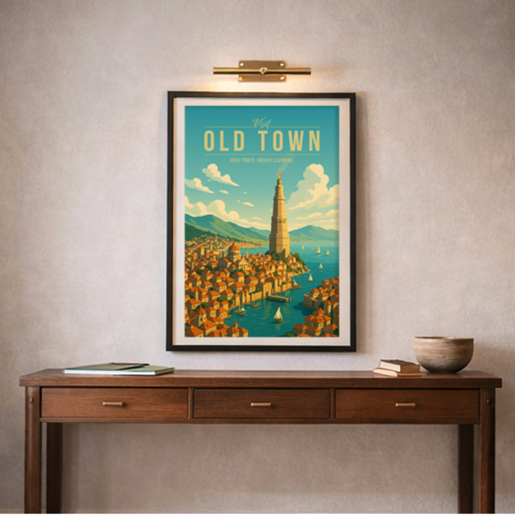 Old Town Travel Poster