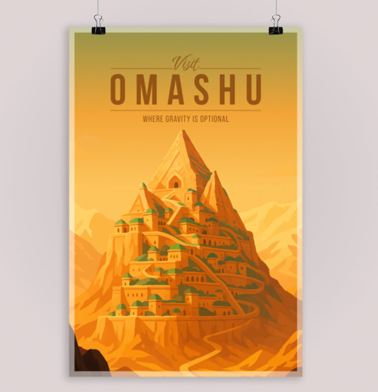 Omashu Travel Poster