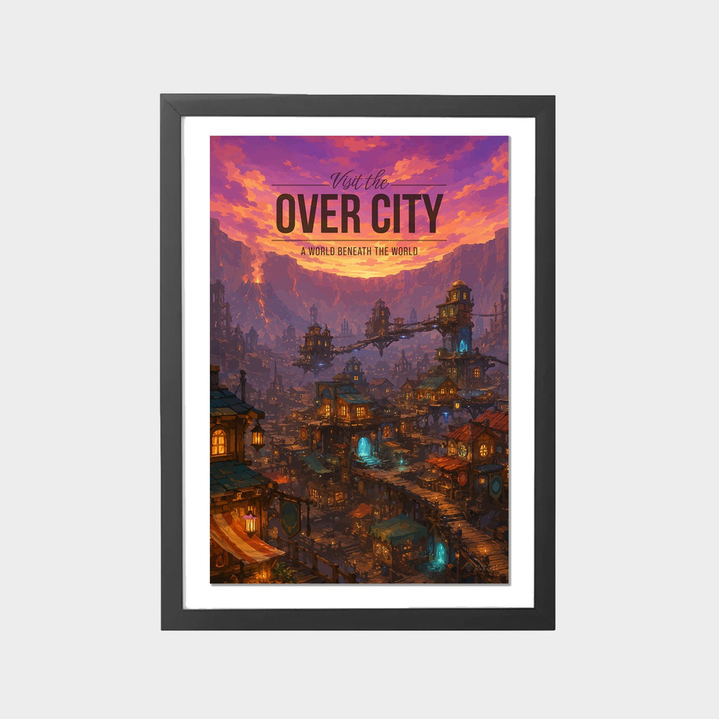 over-city-gray-bg-framed