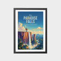 paradise-falls-gray-bg-framed