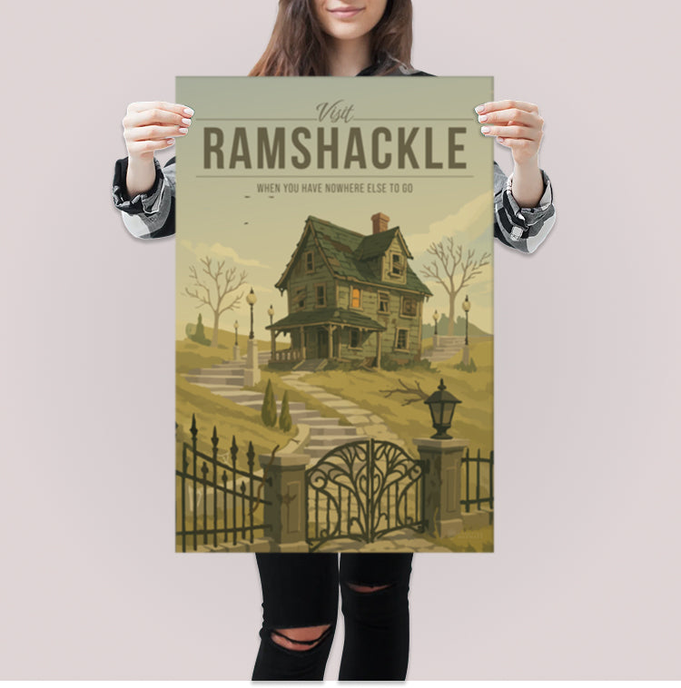 Ramshackle Travel Poster