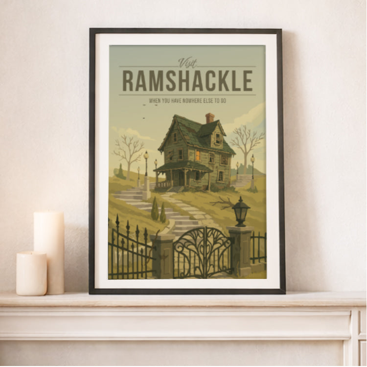 Ramshackle Travel Poster