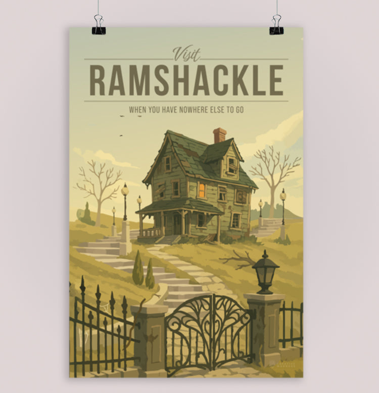Ramshackle Travel Poster