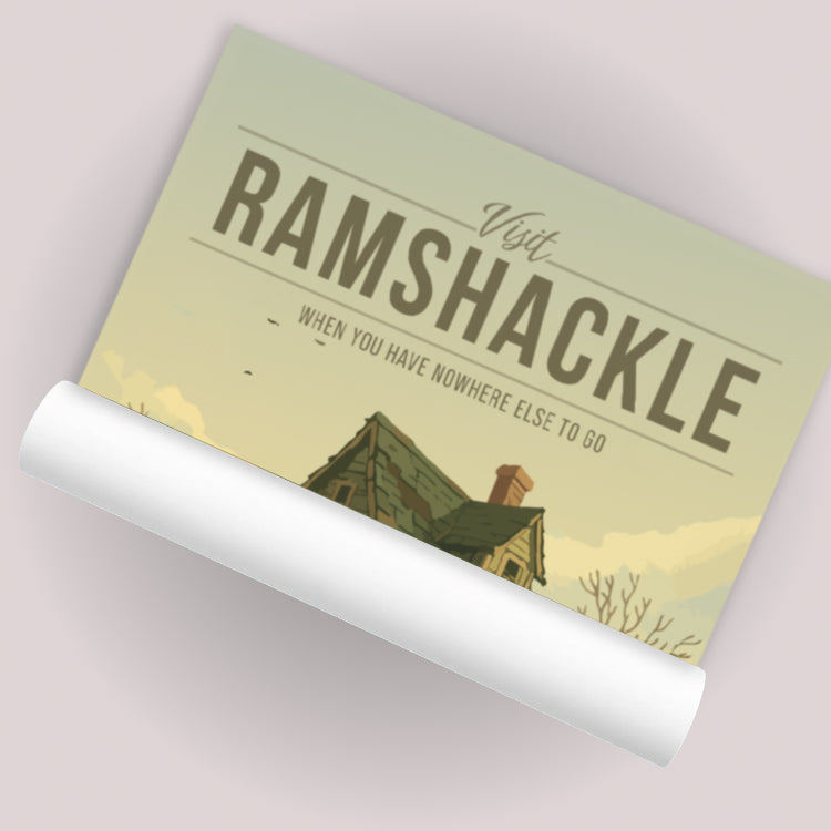 Ramshackle Travel Poster