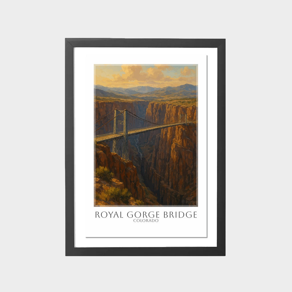 royal-gorge-bridge-gray-bg-framed