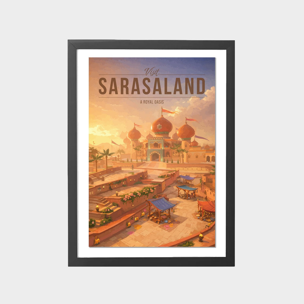 sarasaland-gray-bg-framed