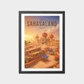 sarasaland-gray-bg-framed