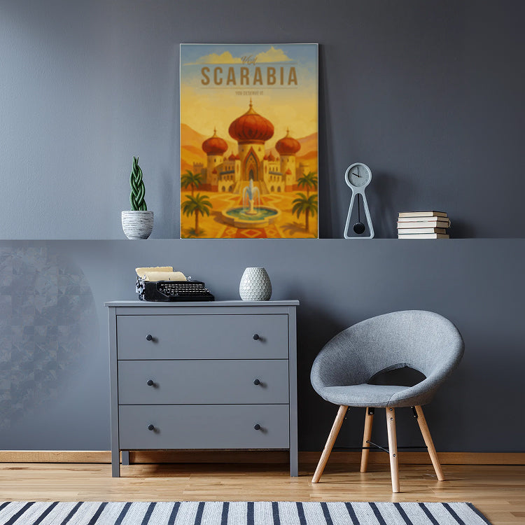 Scarabia Travel Poster