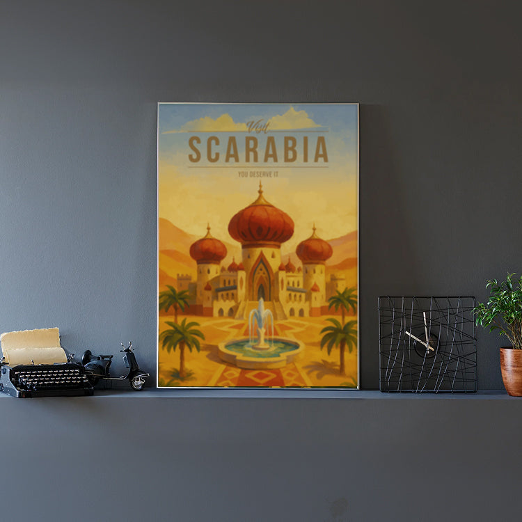 Scarabia Travel Poster