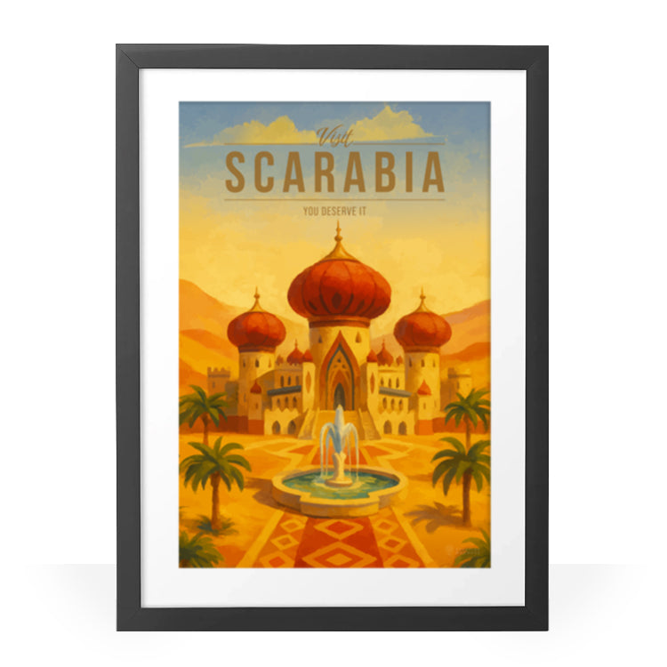 Scarabia Travel Poster