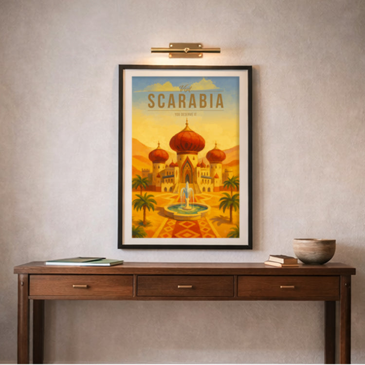 Scarabia Travel Poster