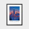 sears-tower-gray-bg-framed