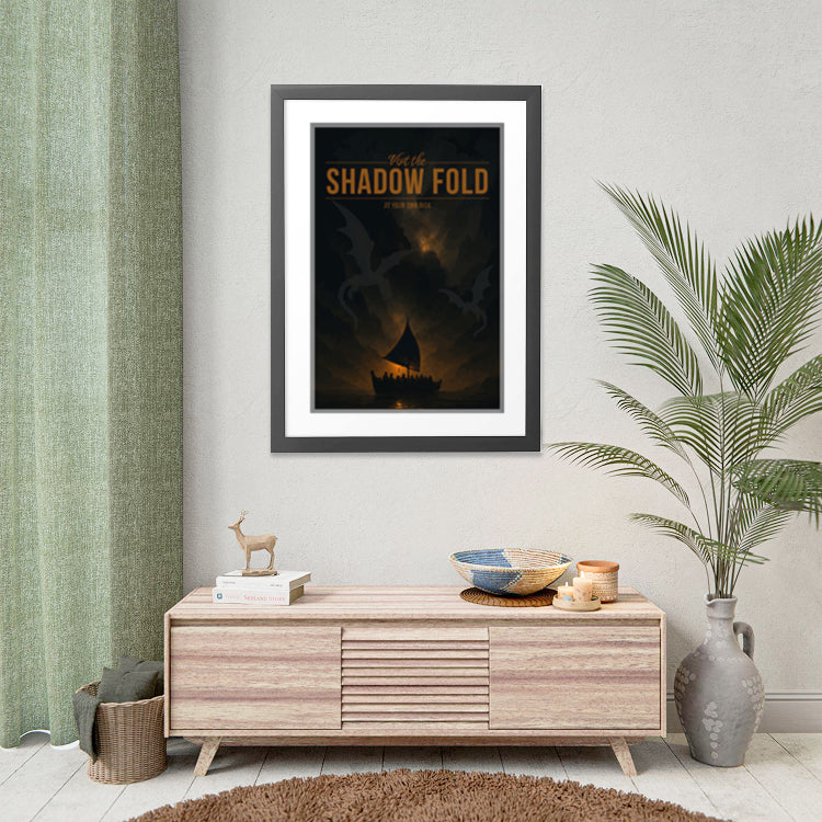 Shadow Fold Travel Poster