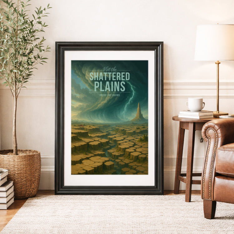 Shattered Plains Travel Poster