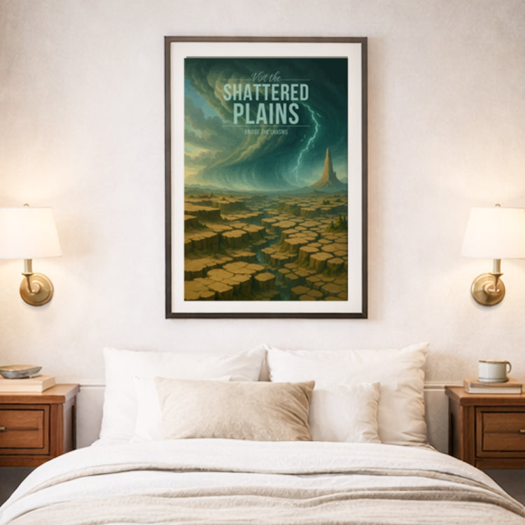 Shattered Plains Travel Poster