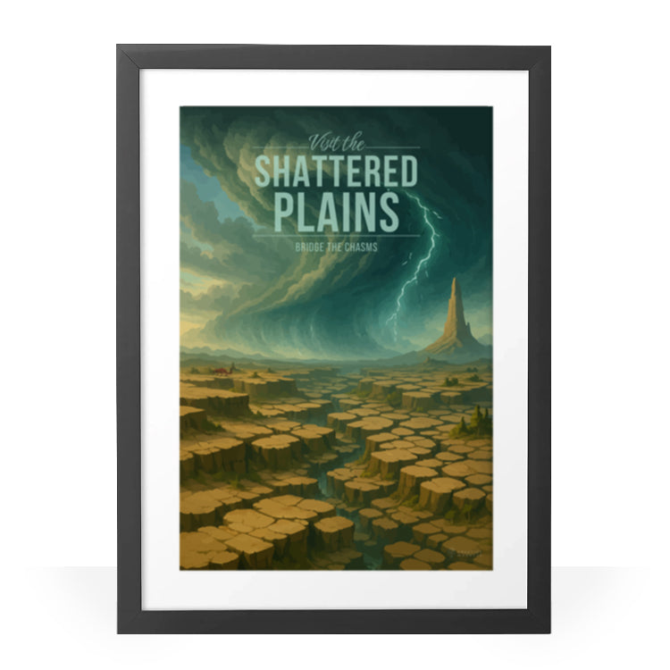Shattered Plains Travel Poster